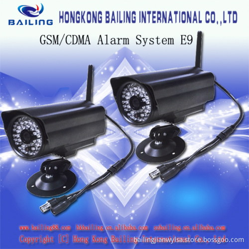 Wireless SMS MMS Alarm System Camera E9